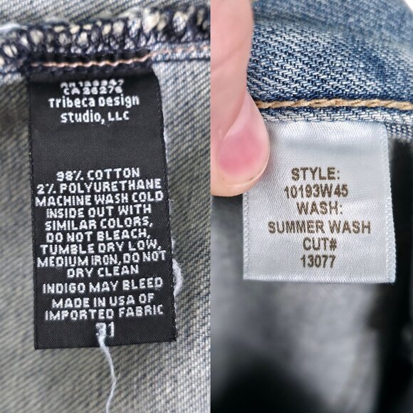 Nili Lotan Shon Jean Summer Wash Barrel Leg Denim Size 31 - Picture 8 of 10
